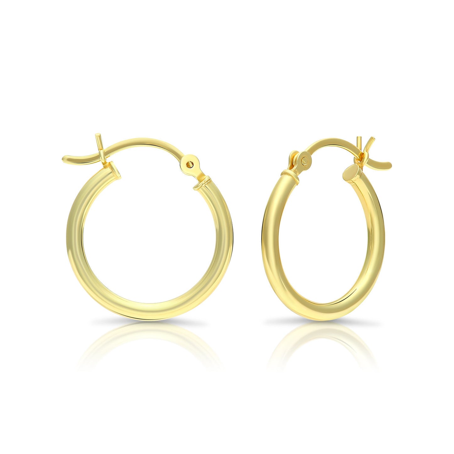 Sterling Silver Classic Hoop Earrings, 18mm