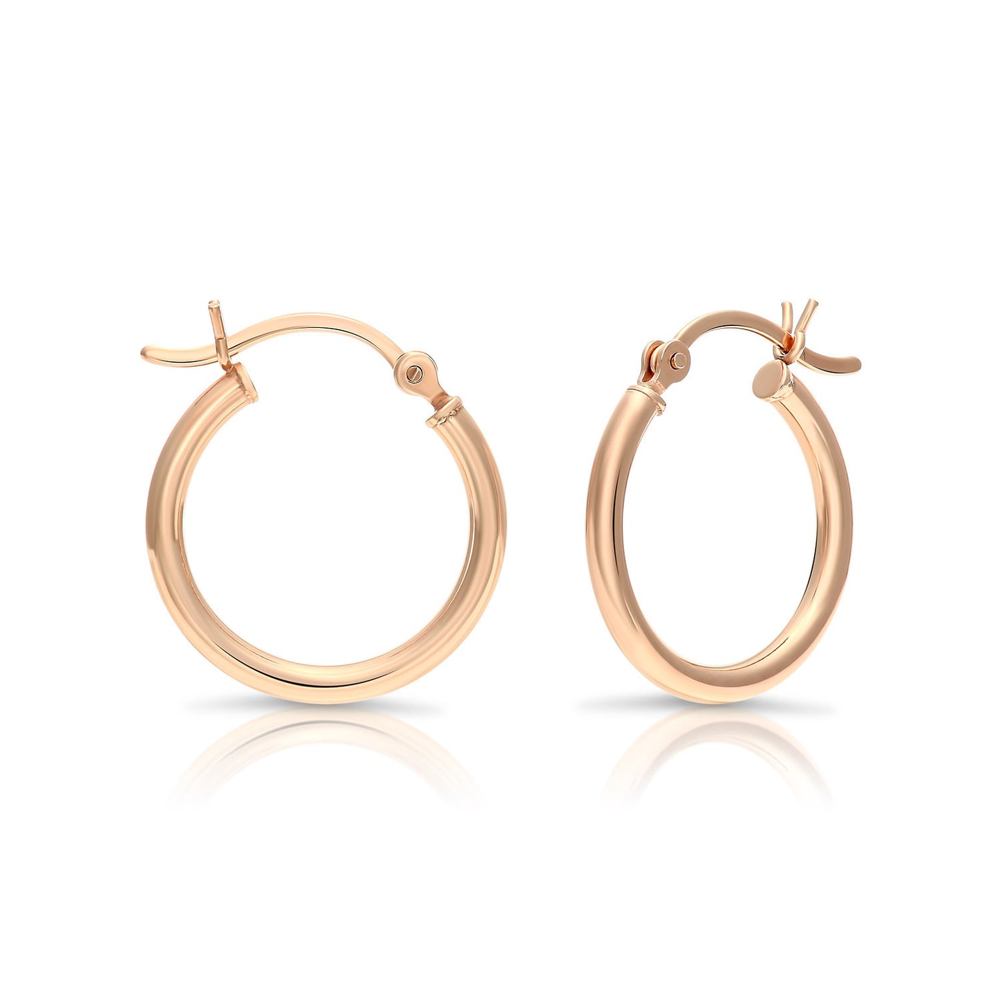 Sterling Silver Classic Hoop Earrings, 18mm