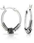 Bali Style Small Hoop Earrings in