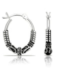 Bali Style Small Hoop Earrings in