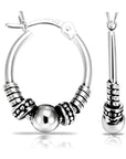 Bali Style Small Hoop Earrings in