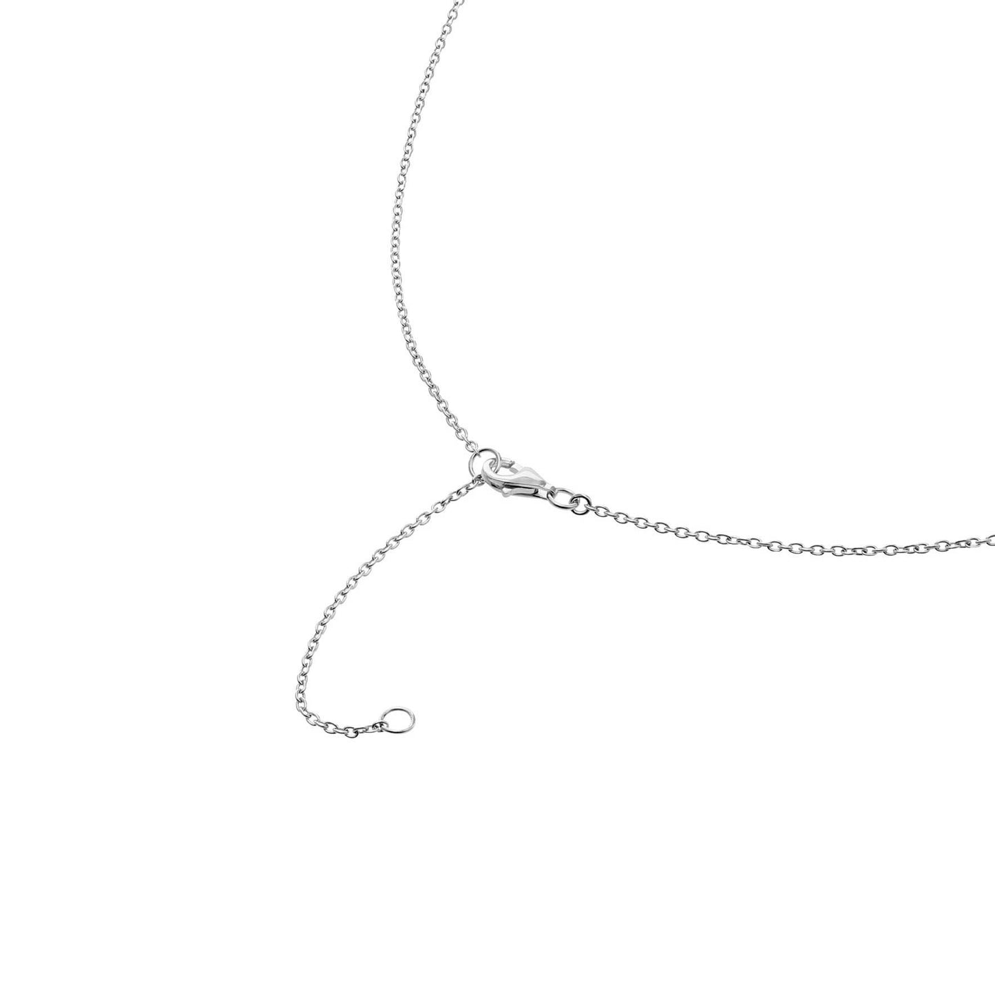 Sterling Silver Infinity Necklace with Cubic Zirconia