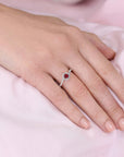 CZ Solitaire Birthstone Ring, Engagement Style in