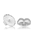 Solid 14K White Gold Backings, Super Comfortable Ear Nuts for Pushbacks and Screwbacks, 3 sizes