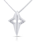 Cross Charm Necklace in Sterling Silver
