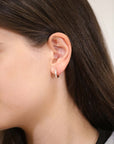 Sterling Silver Small Huggie Hoop Earrings, Available in 3 Colors