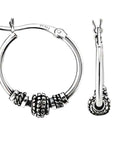 Bali Style Small Hoop Earrings in