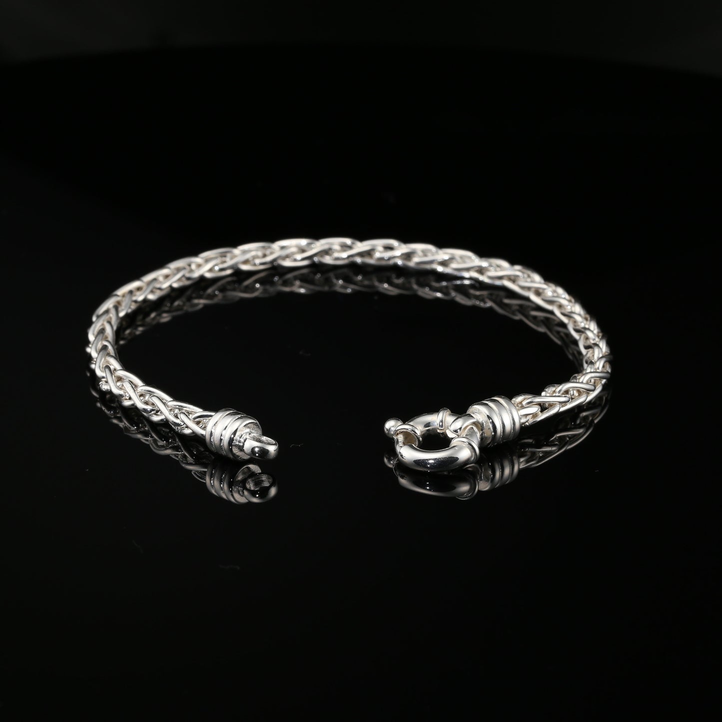 Thin Byzantine Chain Bracelet, Chainmail Jewelry in Sterling Silver, 8.5", Unisex