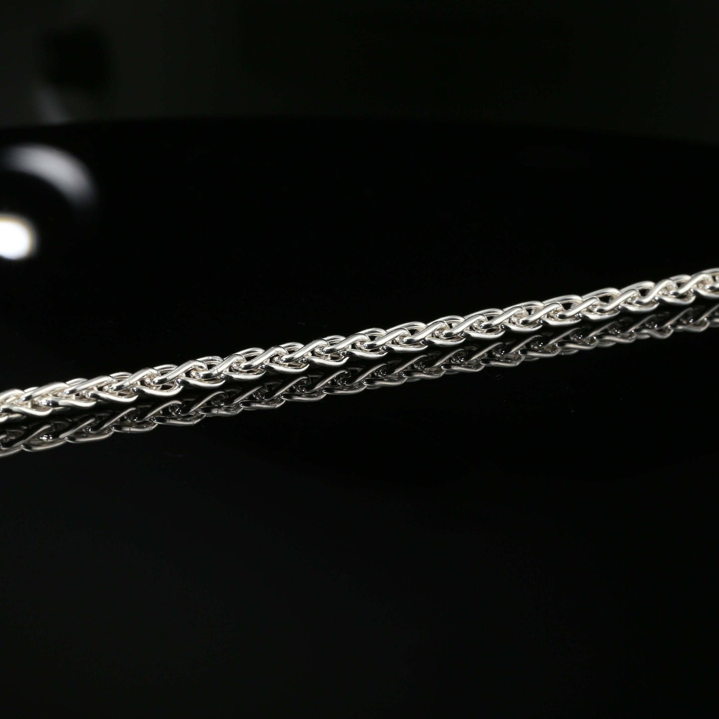 Thin Byzantine Chain Bracelet, Chainmail Jewelry in Sterling Silver, 8.5", Unisex