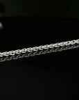 Thin Byzantine Chain Bracelet, Chainmail Jewelry in , 8.5", Unisex in Sterling Silver