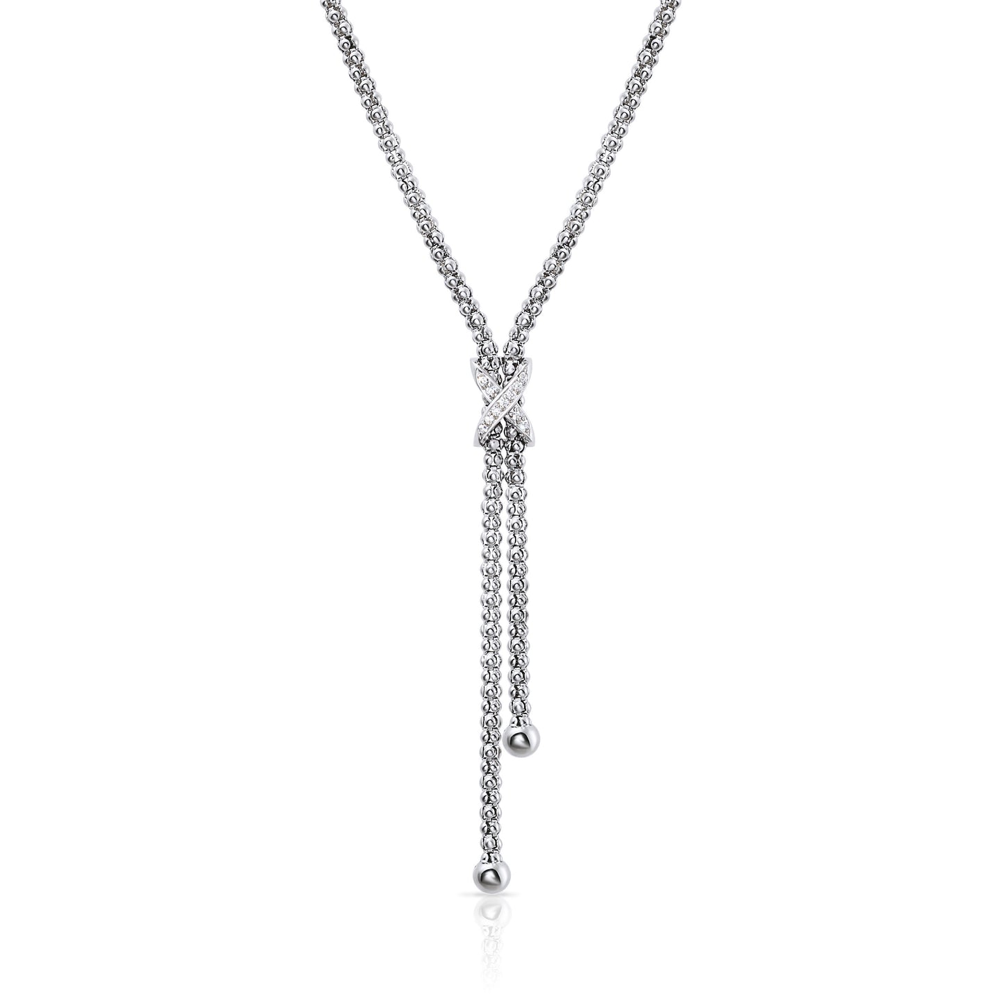 Sterling Silver Italian Style Infinity Necklace