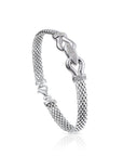 CZ Italian Reversal Bracelet in Sterling Silver