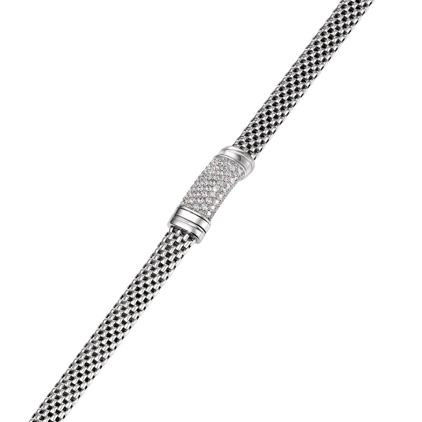 Italian Bar Bracelet in Sterling Silver, Handmade with a Secure Lobster Lock, (7.5")