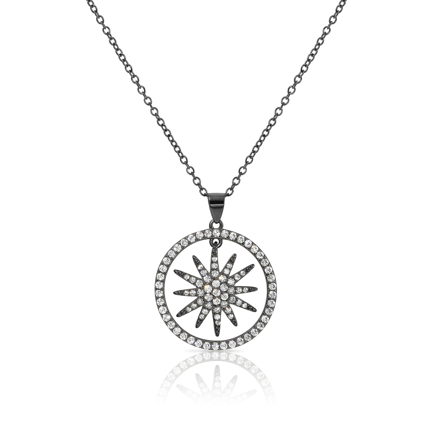 Shining Star Necklace in Sterling Silver