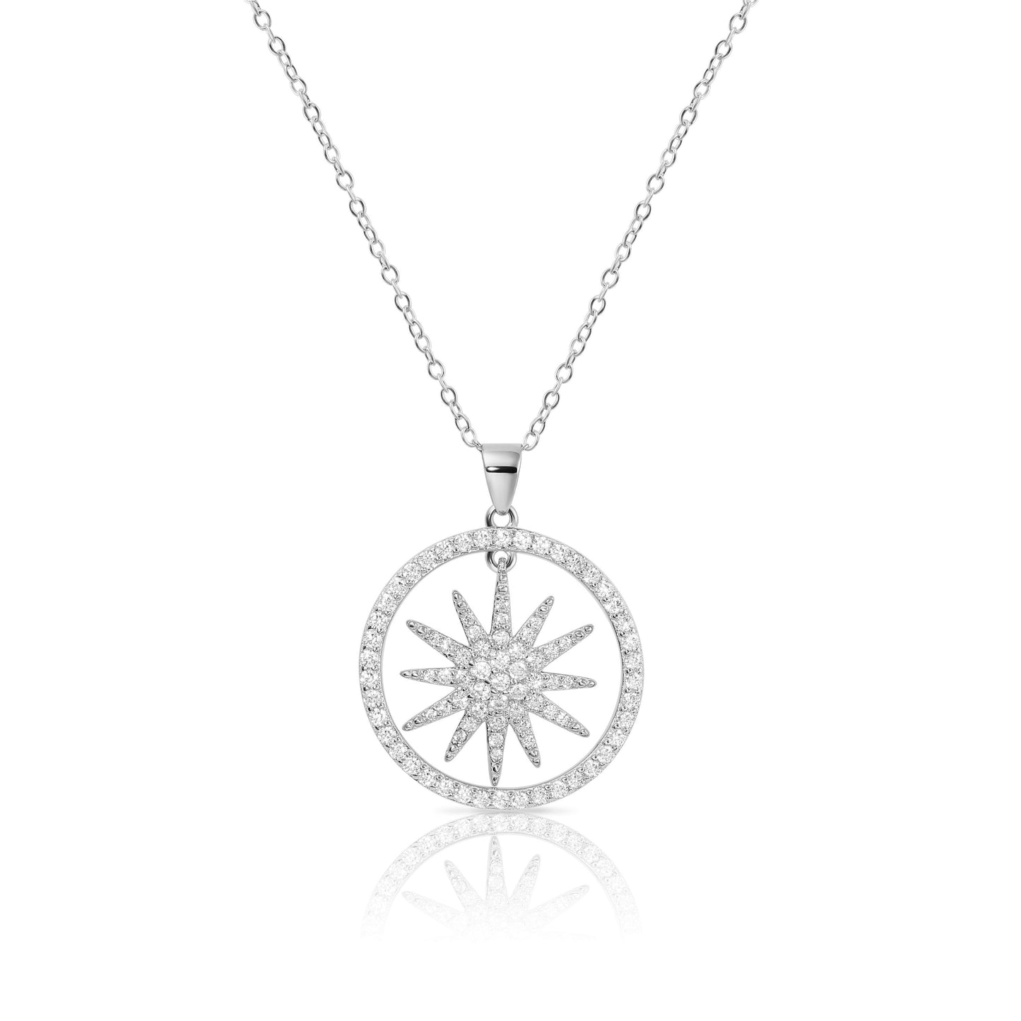 Shining Star Necklace in Sterling Silver