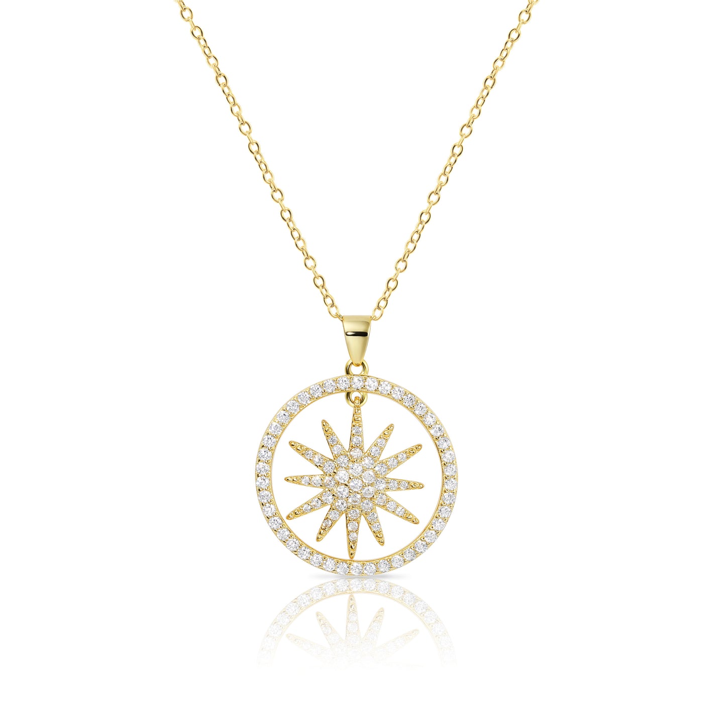 Shining Star Necklace in Sterling Silver