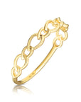 14k Gold Dainty Cuban Link Ring
