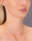 14K Yellow Gold Royal Teardrop Necklace