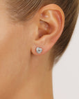 14k Gold Polished Love Knot Stud Earrings with Screwbackings, 7mm