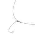 CZ Triangle Multi Color Necklace, Adjustable in Sterling Silver