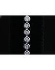 CZ Elegant Tennis Bracelet, Adjustable in Sterling Silver