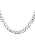 Curb Link Necklace in Sterling Silver