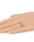 CZ Open Heart Ring in Sterling Silver