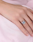 CZ Birthstone Ring, 4 colors in Sterling Silver