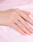 CZ LOVE Ring in Sterling Silver