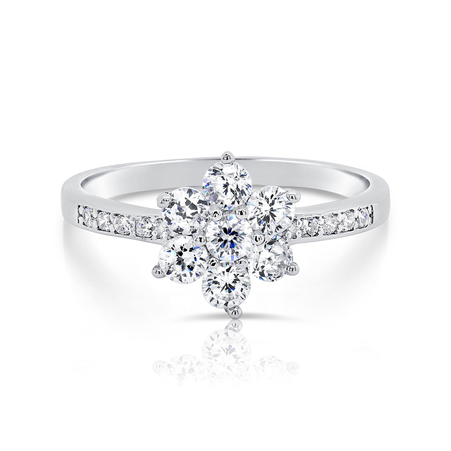 Sterling Silver Flower Ring