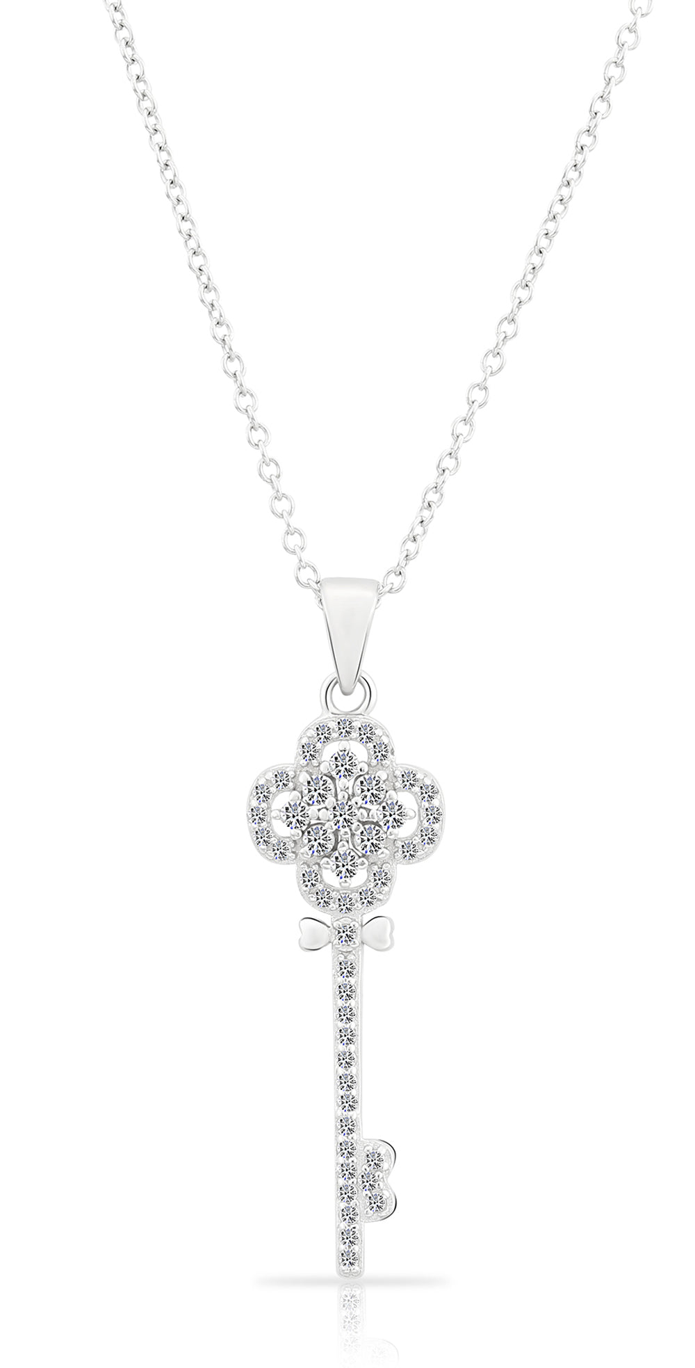 Sterling Silver Key Necklace