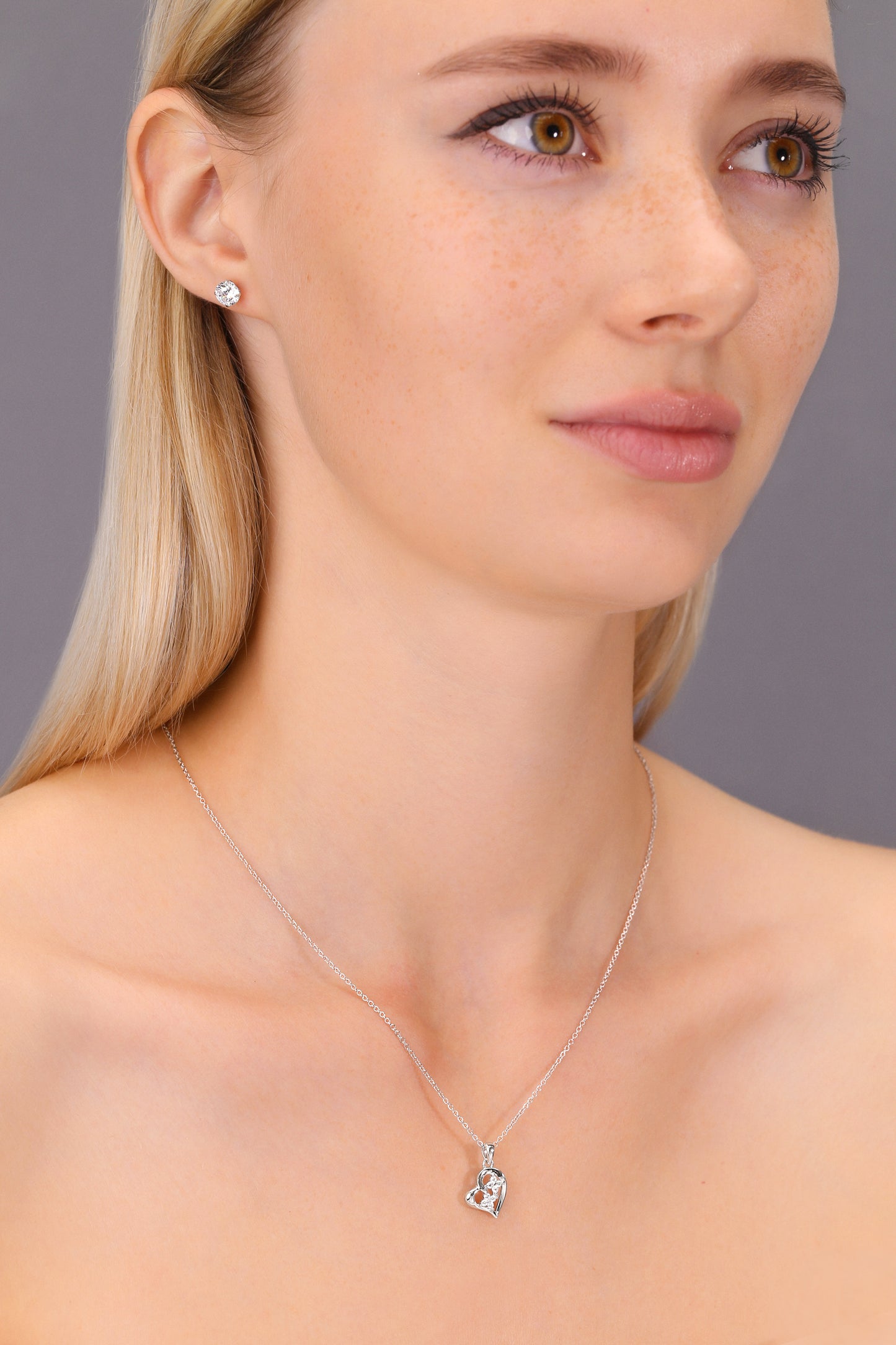 Heart Necklace in Sterling Silver by Tilo Jewelry