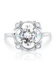 CZ Birthstone Ring, 4 colors in Sterling Silver