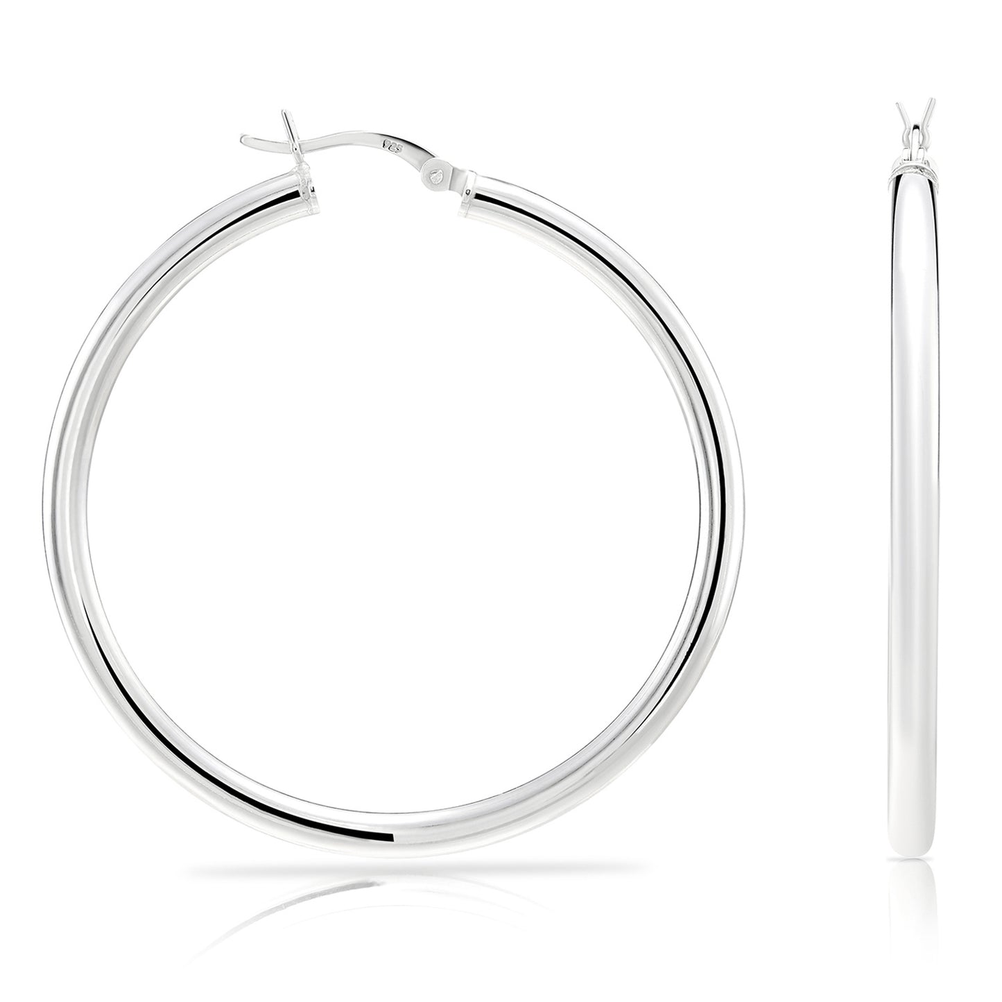 Sterling Silver Classic Hoop Earrings, All Sizes