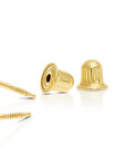 14k Gold Square CZ Stud Earrings