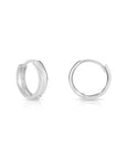 14k Gold Small Huggie Hoop Earrings, 12mm