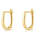 14K Yellow Gold Classic Huggie Hoop Earrings