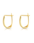 14K Yellow Gold Classic Huggie Hoop Earrings