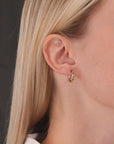 14K Yellow Gold Classic Huggie Hoop Earrings
