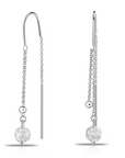 Ball Dangle Earrings in Sterling Silver