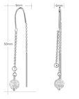 Ball Dangle Earrings in Sterling Silver