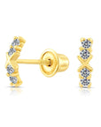 10k Yellow Gold Tiny XO Stud Earrings