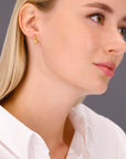 14K Yellow Gold Classic Huggie Hoop Earrings