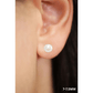 Pearl Studs in 14K Yellow Gold with Butterfly Pushbacks, Gift for Her, 5mm, 5.5mm, 6mm, 6.5mm, 7mm, 7.5mm