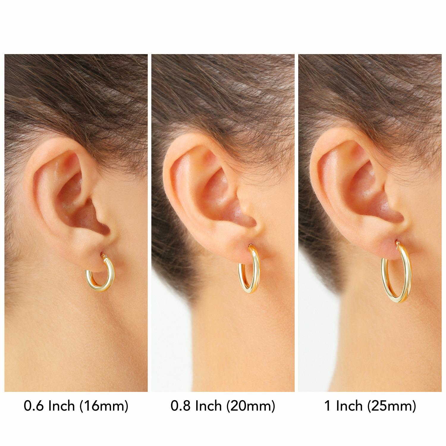 Hoop Earrings 3mm x 20mm 14k Yellow Gold-plated Sterling Silver Hoop Earrings 3mm x 20mm 14k Yellow Gold-plated Sterling Silver