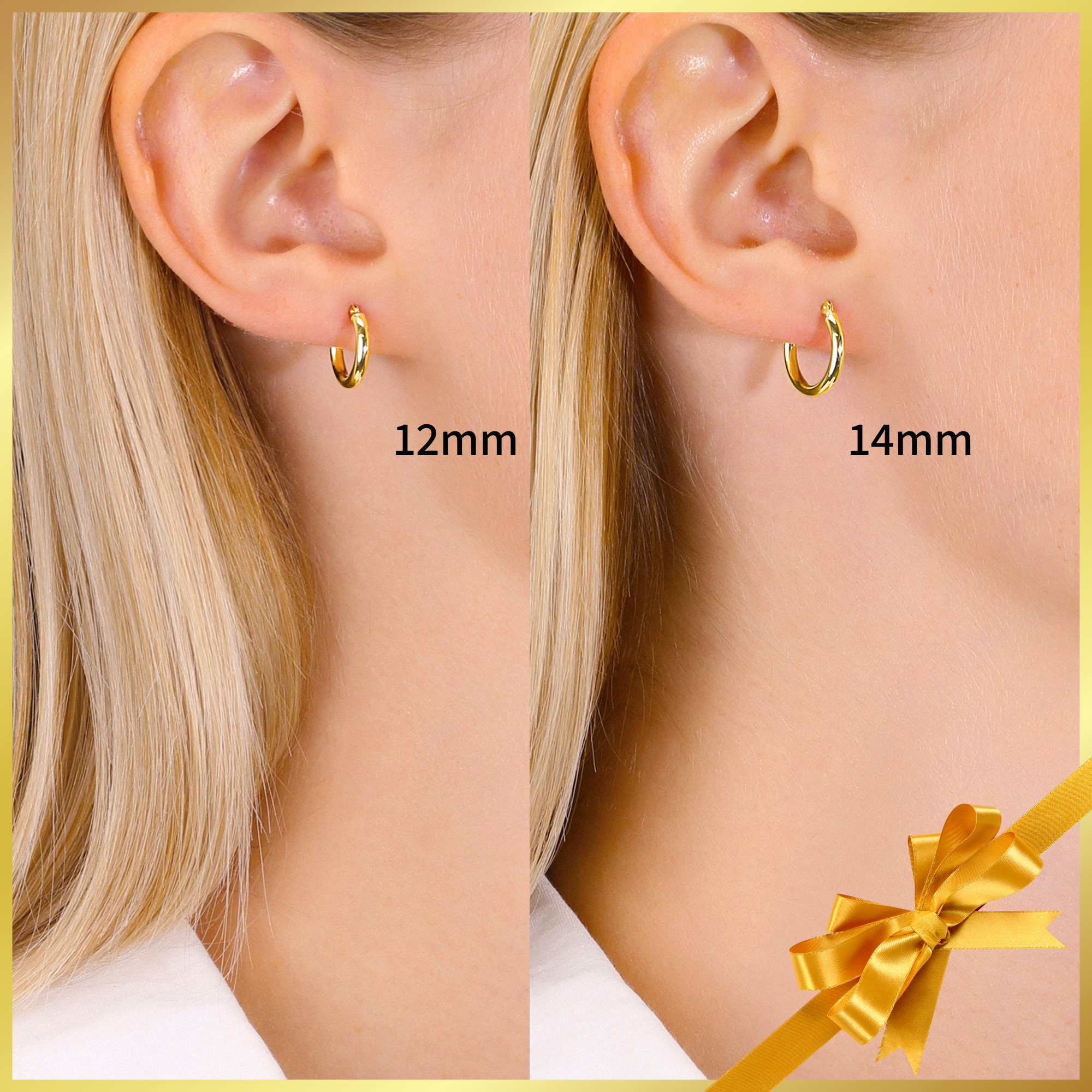 Cailin Gold Crystal Hoop Earrings in White Crystal | Kendra Scott