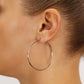 10K Rose Gold Classic Round Hoop Earrings, All Sizes Available