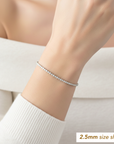 Sterling Silver Simulated Diamond Tennis Bracelet