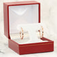 10K Rose Gold Classic Round Hoop Earrings, All Sizes Available