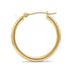 Single Replacement 14k Yellow Gold Classic Hoop Earrings, 2mm